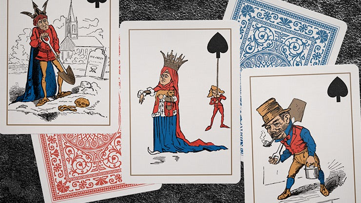 Eclipse Comic, Red Vintage Transformation Playing Cards