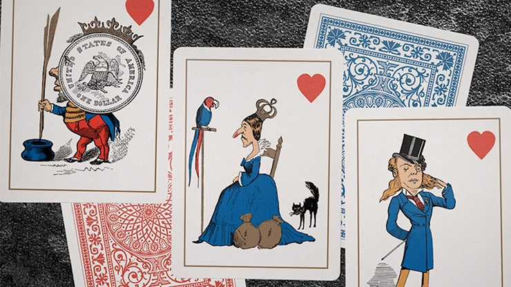 Eclipse Comic, Red Vintage Transformation Playing Cards