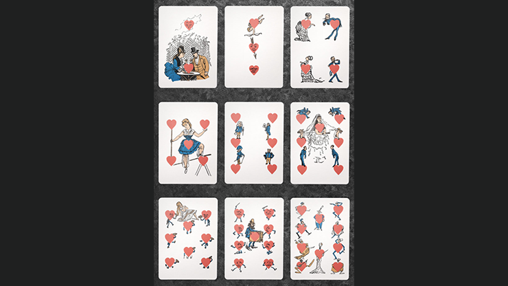 Eclipse Comic, Red Vintage Transformation Playing Cards