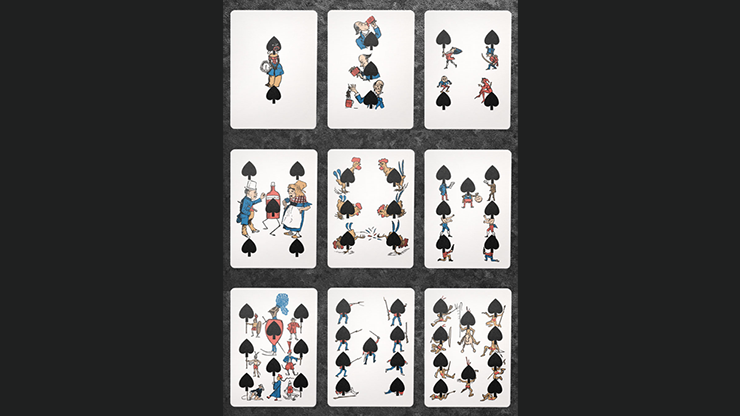 Eclipse Comic, Red Vintage Transformation Playing Cards