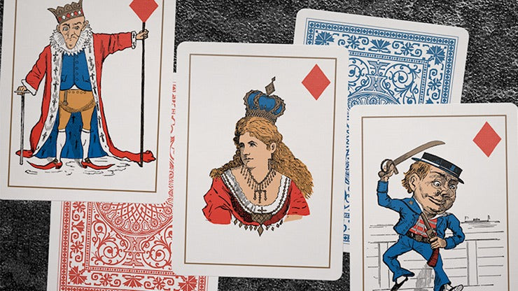 Eclipse Comic, Blue Vintage Transformation Playing Cards