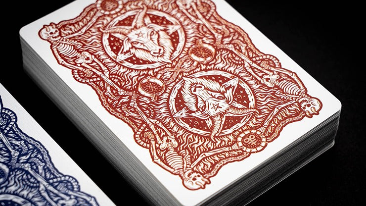 666 Red Playing Cards by Riffle Shuffle