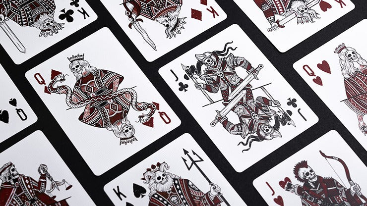 666 Red Playing Cards by Riffle Shuffle