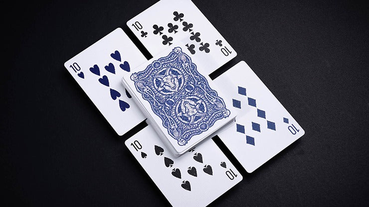 666 Blue Playing Cards by Riffle Shuffle