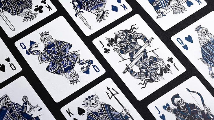 666 Blue Playing Cards by Riffle Shuffle