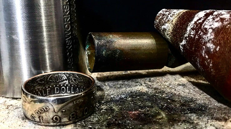 Kennedy Half Dollar Ring, Size: 9.5 by Alchemy Coin Rings