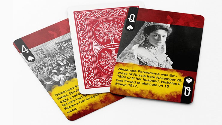 History Of Russian Revolution Playing Cards