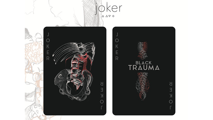 Black Trauma Playing Cards