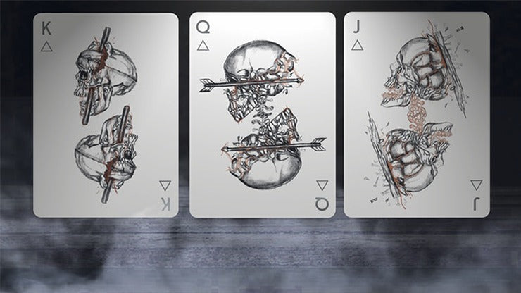 Black Trauma White Edition Playing Cards