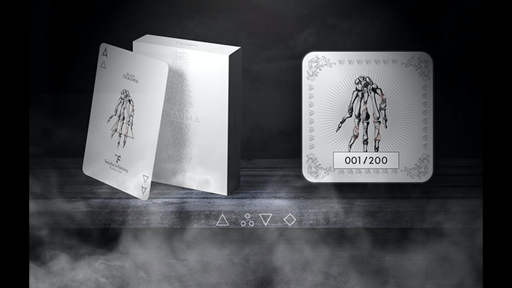 Black Trauma White Edition Playing Cards