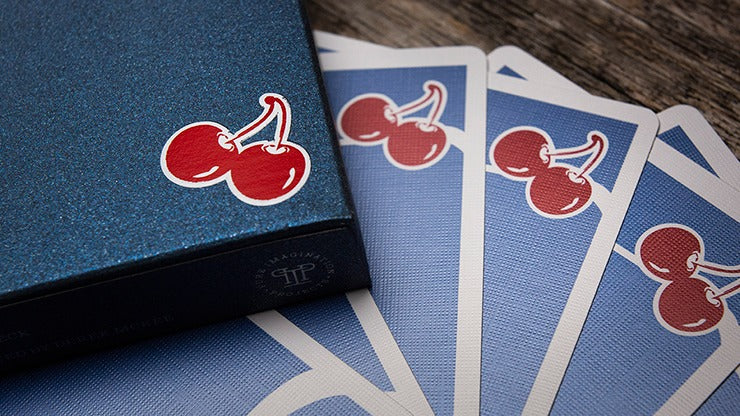 Cherry Casino House Deck Playing Cards, Tahoe Blue by Pure Imagination Projects