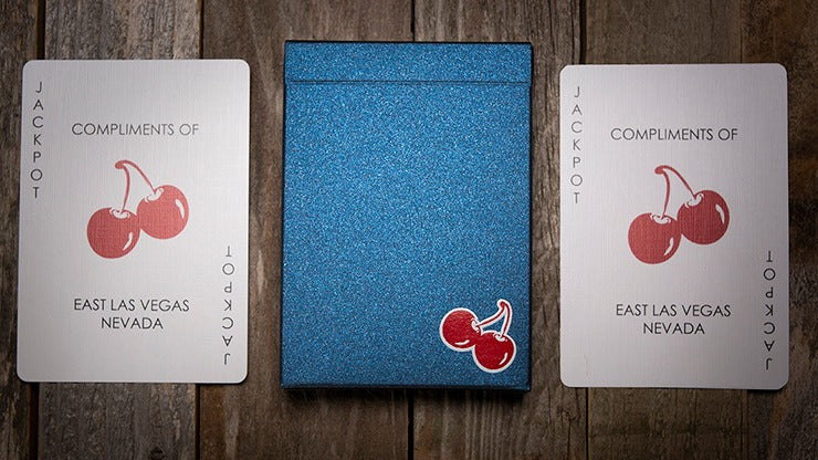 Cherry Casino House Deck Playing Cards, Tahoe Blue by Pure Imagination Projects