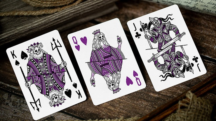 666 Purple Playing Cards by Riffle Shuffle
