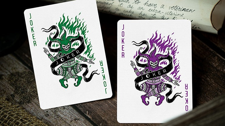 666 Purple Playing Cards by Riffle Shuffle