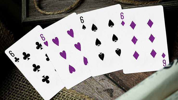 666 Purple Playing Cards by Riffle Shuffle