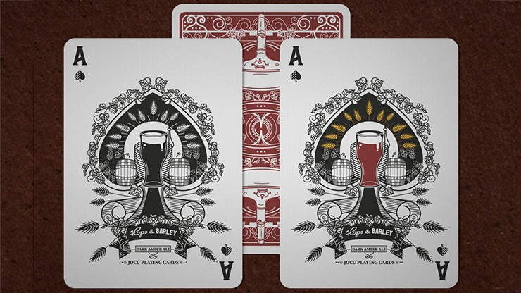 Hops & Barley, Deep Amber Ale Playing Cards by JOCU Playing Cards