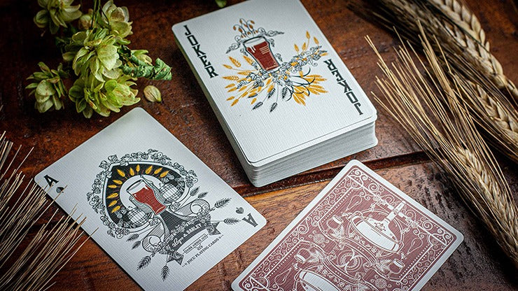 Hops & Barley, Deep Amber Ale Playing Cards by JOCU Playing Cards