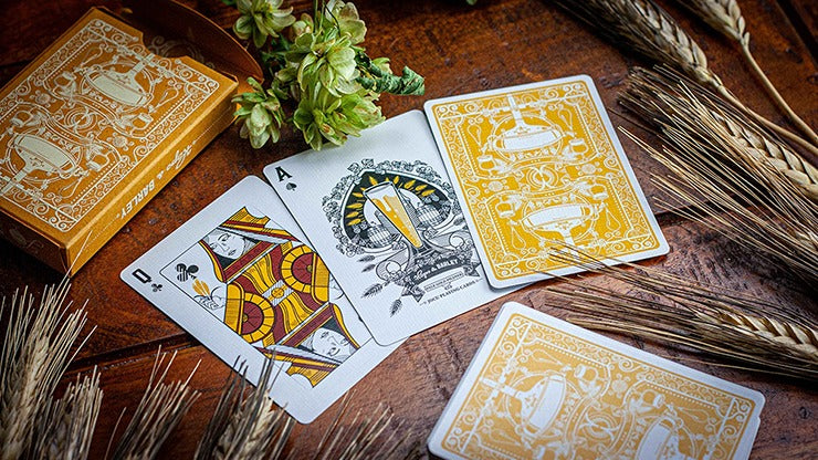 Hops & Barley, Pale Gold Pilsner Playing Cards by JOCU Playing Cards