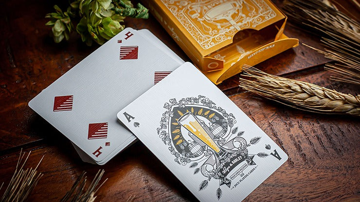 Hops & Barley, Pale Gold Pilsner Playing Cards by JOCU Playing Cards