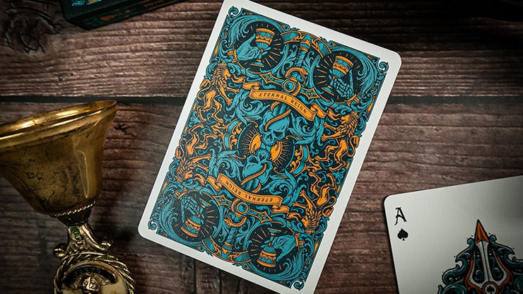 Eternal Reign, Sapphire Kingdom Playing Cards by Riffle Shuffle
