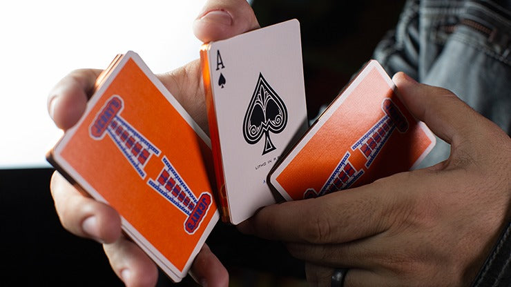 Gilded Vintage Feel Jerry';s Nuggets, Orange Playing Cards