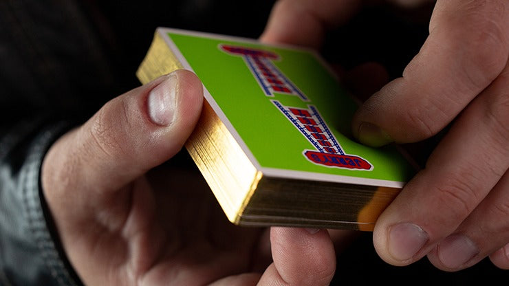 Gilded Vintage Feel Jerry';s Nuggets, Green Playing Cards