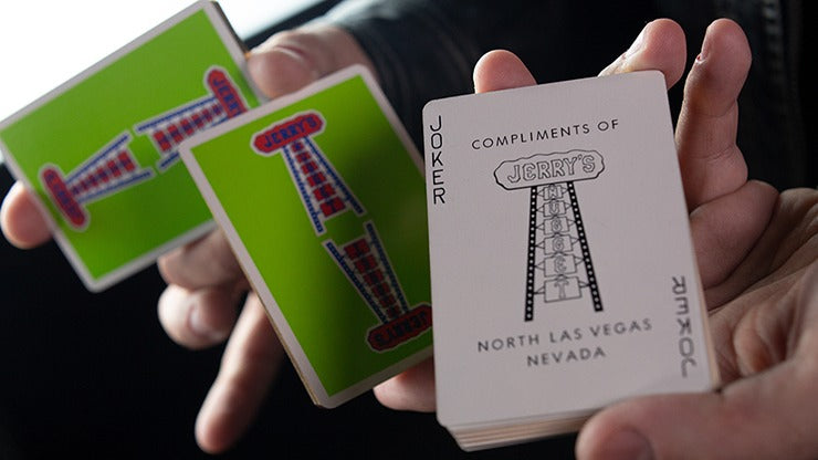Gilded Vintage Feel Jerry';s Nuggets, Green Playing Cards