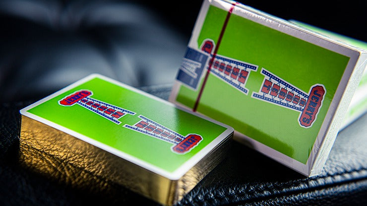 Gilded Vintage Feel Jerry';s Nuggets, Green Playing Cards