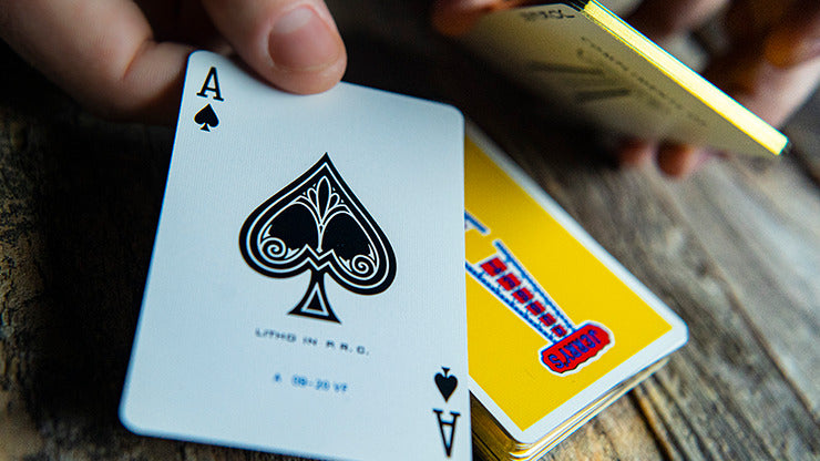 Gilded Vintage Feel Jerry';s Nuggets, Yellow Playing Cards