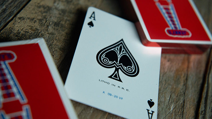 Gilded Vintage Feel Jerry';s Nuggets, Red Playing Cards