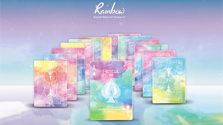Bicycle Rainbow, Cedar Playing Cards by TCC