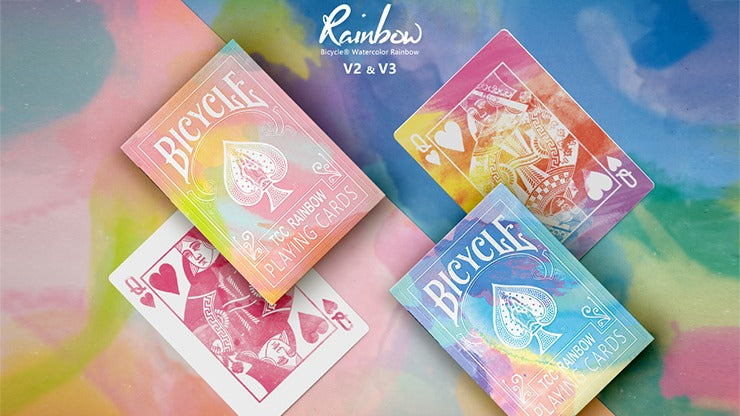 Bicycle Rainbow, Cedar Playing Cards by TCC