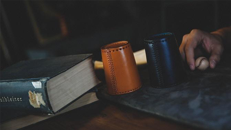 Leather Chop Cup with Balls, Black by TCC