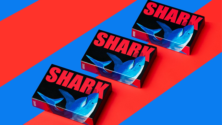 6 Shark Playing Cards, Free 6 Box Case Included by Riffle Shuffle