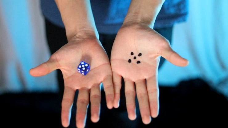 TF DICE, Transparent Forcing Dice BLUE by Chris Wu
