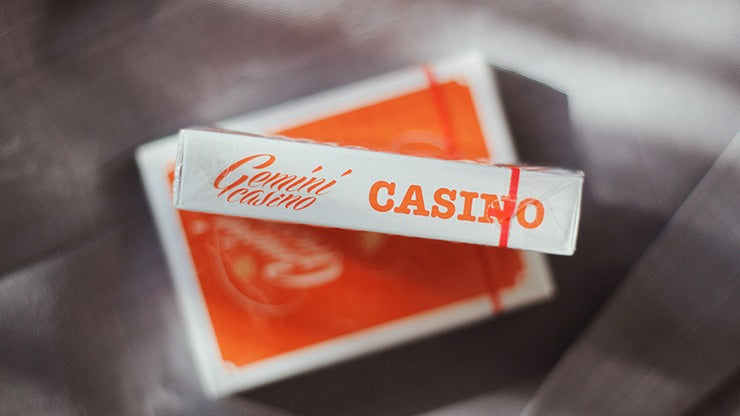 Gemini Casino 1975 Orange Playing Cards by Gemini
