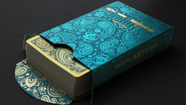 Paisley Royals, Teal Playing Cards by Dutch Card House Company