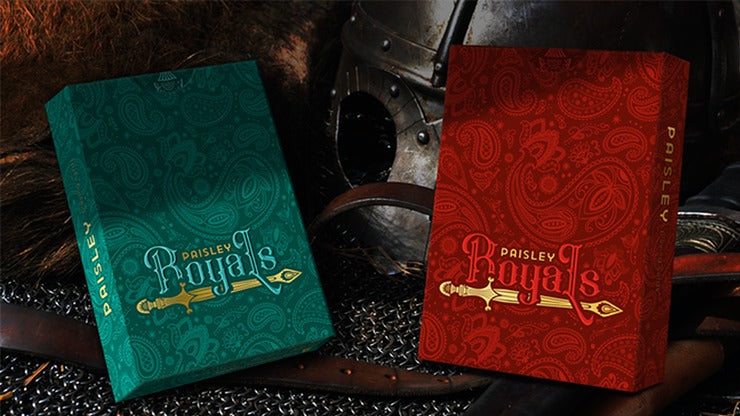 Paisley Royals, Teal Playing Cards by Dutch Card House Company