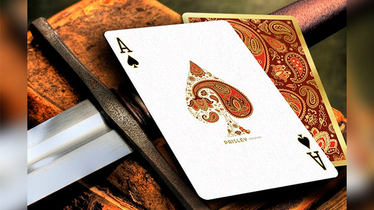 Paisley Royals, Red Playing Cards by Dutch Card House Company