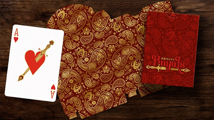 Paisley Royals, Red Playing Cards by Dutch Card House Company