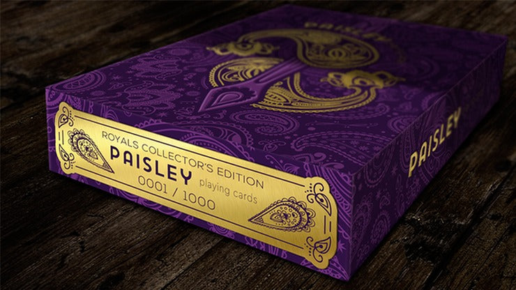 Collector';s Paisley Royals Purple, Numbered Seals Playing Cards by Dutch Card House Company