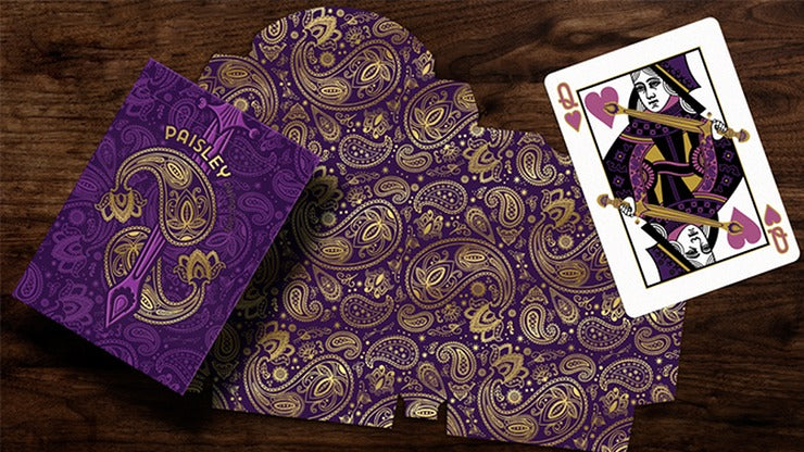 Collector';s Paisley Royals Purple, Numbered Seals Playing Cards by Dutch Card House Company