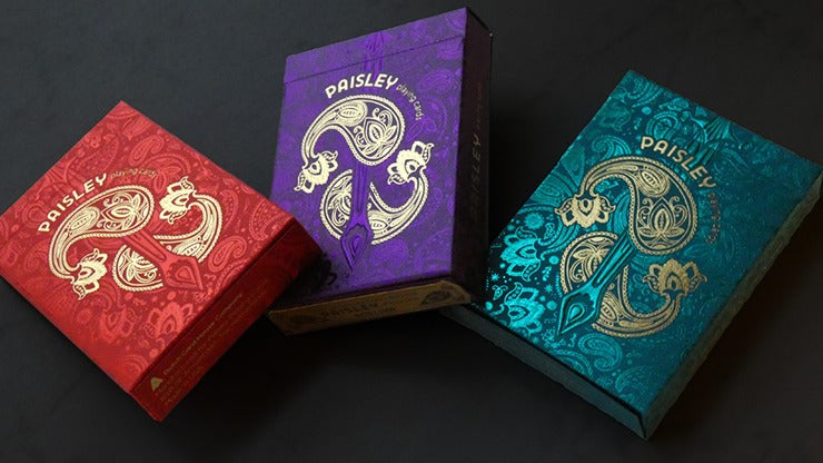 Collector';s Paisley Royals Purple, Numbered Seals Playing Cards by Dutch Card House Company
