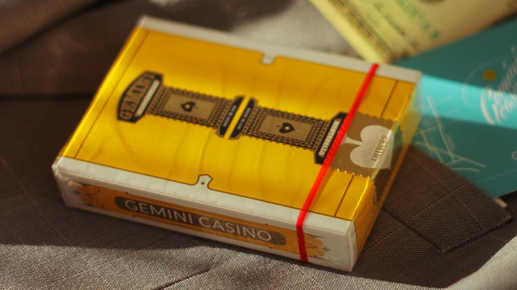 Gemini Casino Yellow Playing Cards by Gemini