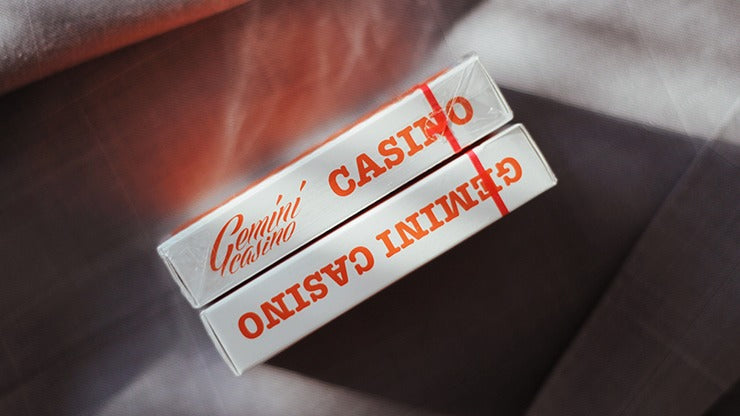 Limited Edition NO SEAL Gemini Casino 1975 Orange Playing Cards by Gemini