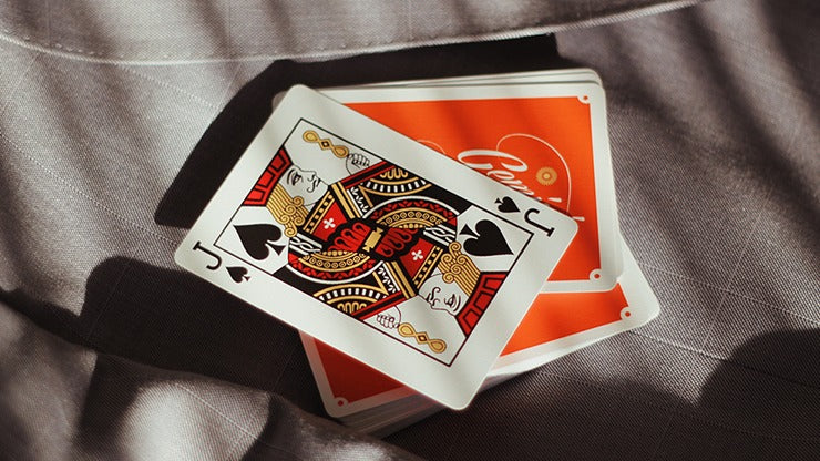 Limited Edition NO SEAL Gemini Casino 1975 Orange Playing Cards by Gemini