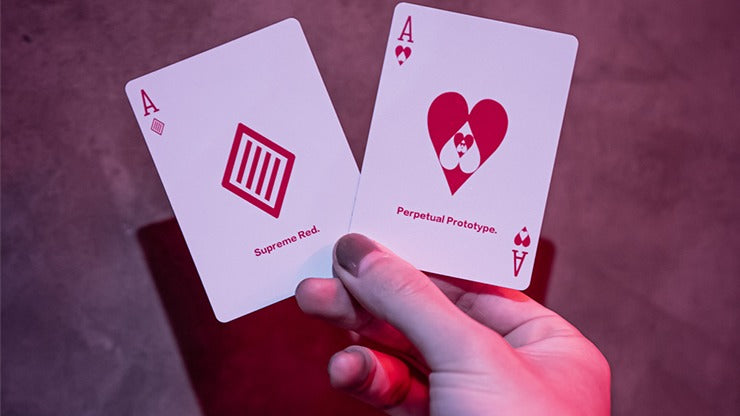 Prototype, Supreme Red Playing Cards by Vin