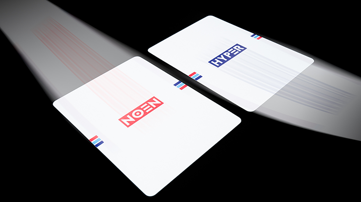 Half Brick, 6 Decks HYPER NEON Playing Cards by Riffle Shuffle