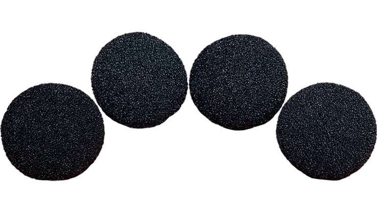 3 inch High Density Ultra Soft Sponge Ball, BLACK Pack of 4 from Magic by Gosh