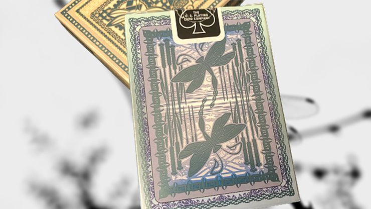 Bicycle Dragonfly, Teal Playing Cards